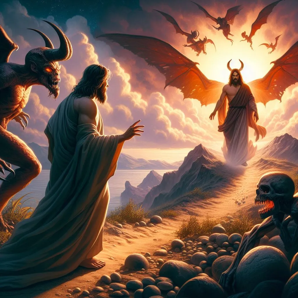 Jesus e as tentações no deserto